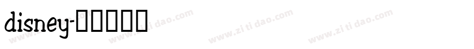 disney字体转换