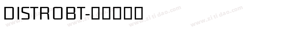 DISTROBT字体转换