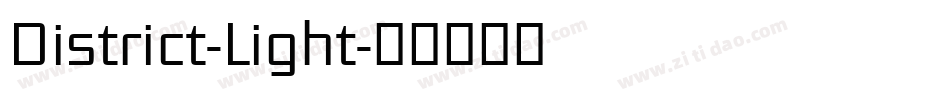 District-Light字体转换