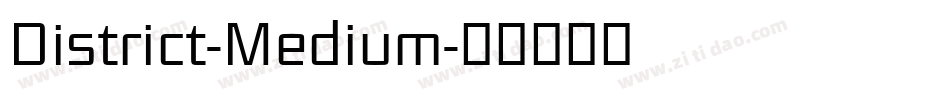 District-Medium字体转换