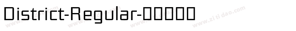 District-Regular字体转换