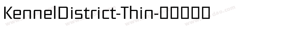 KennelDistrict-Thin字体转换