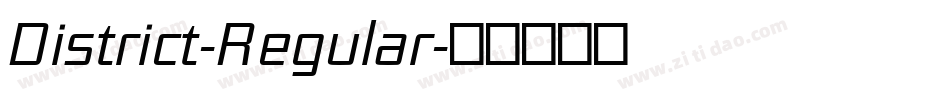 District-Regular字体转换