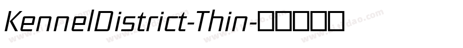 KennelDistrict-Thin字体转换