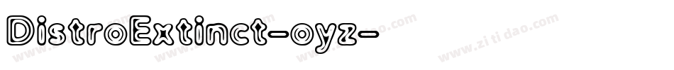DistroExtinct-oyz字体转换