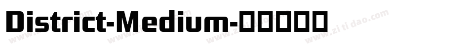 District-Medium字体转换