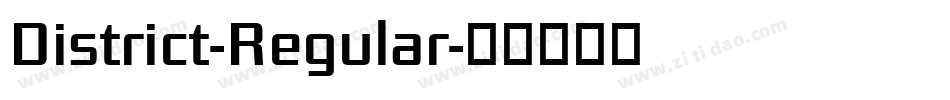 District-Regular字体转换