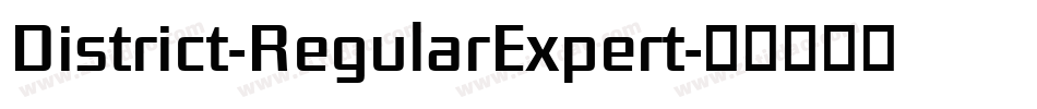 District-RegularExpert字体转换