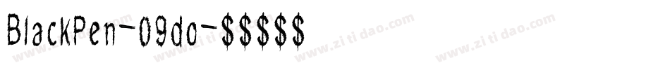 BlackPen-09do字体转换