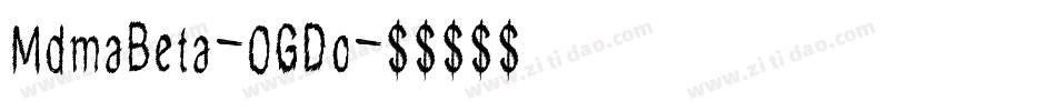 MdmaBeta-OGDo字体转换