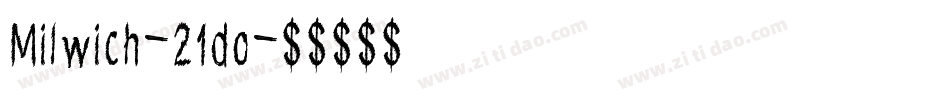 Milwich-21do字体转换