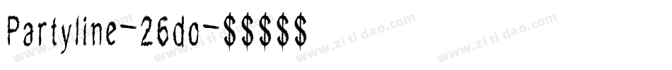 Partyline-26do字体转换