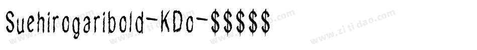Suehirogaribold-KDo字体转换