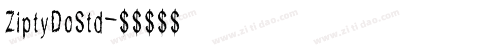 ZiptyDoStd字体转换