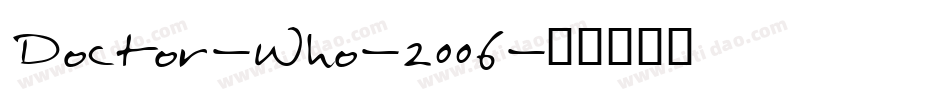 Doctor-Who-2006字体转换
