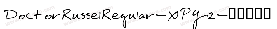 DoctorRusselRegular-XPY2字体转换