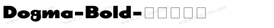 Dogma-Bold字体转换
