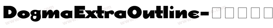 DogmaExtraOutline字体转换