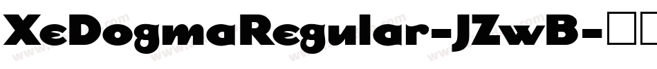 XeDogmaRegular-JZwB字体转换