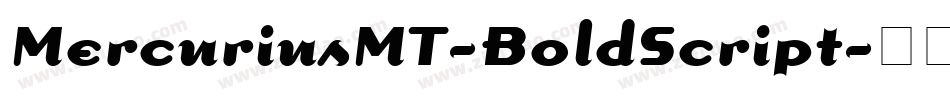MercuriusMT-BoldScript字体转换