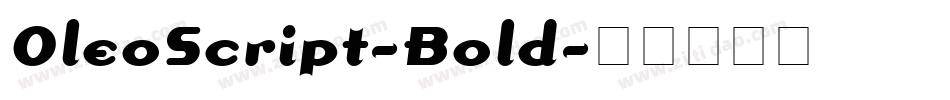 OleoScript-Bold字体转换