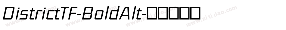 DistrictTF-BoldAlt字体转换