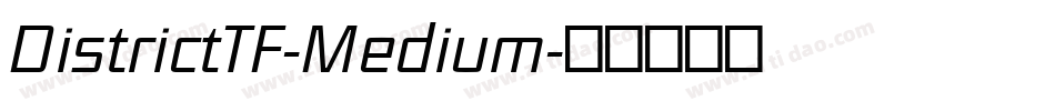 DistrictTF-Medium字体转换