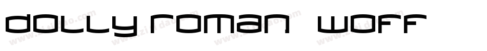 dolly-roman.woff字体转换