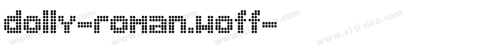 dolly-roman.woff字体转换