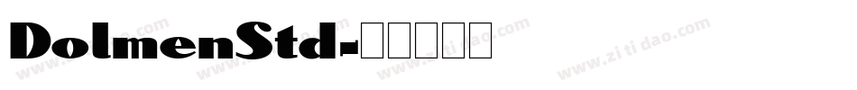 DolmenStd字体转换