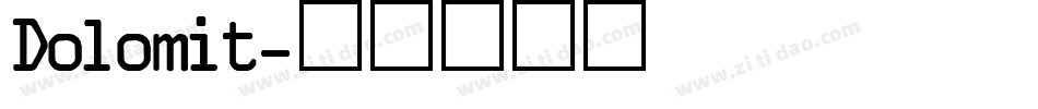 Dolomit字体转换