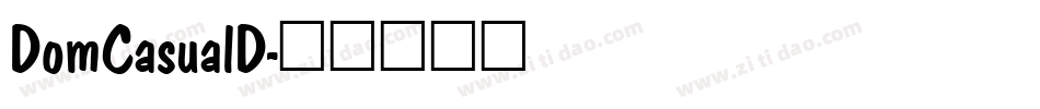 DomCasualD字体转换