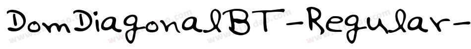 DomDiagonalBT-Regular字体转换