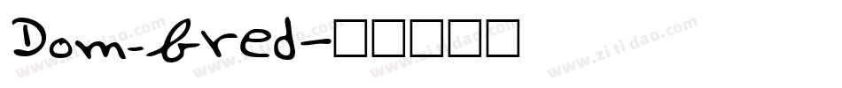 Dom_bred字体转换