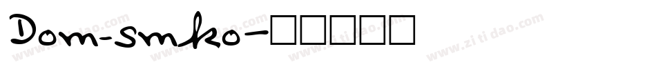 Dom_smko字体转换