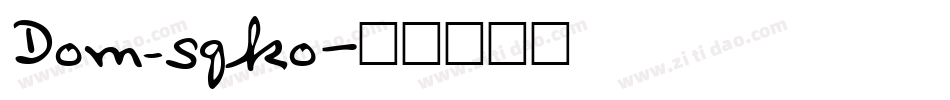 Dom_sqko字体转换