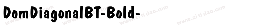 DomDiagonalBT-Bold字体转换