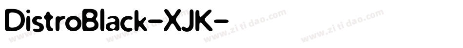 DistroBlack-XJK字体转换