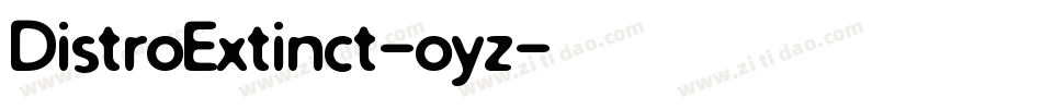 DistroExtinct-oyz字体转换