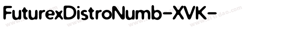 FuturexDistroNumb-XVK字体转换