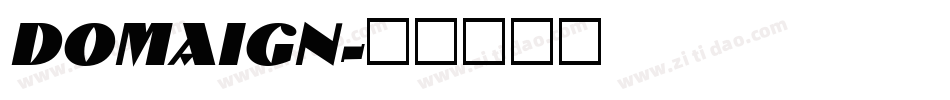 DOMAIGN字体转换