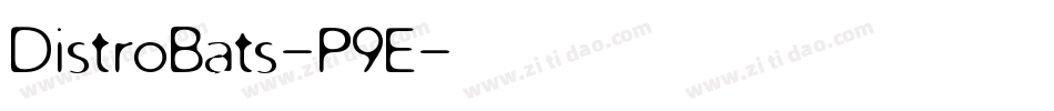 DistroBats-P9E字体转换