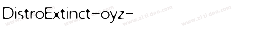 DistroExtinct-oyz字体转换
