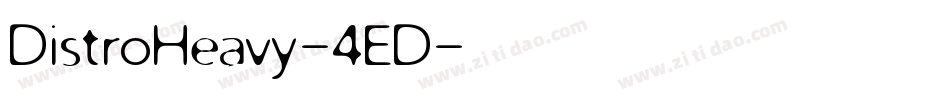 DistroHeavy-4ED字体转换