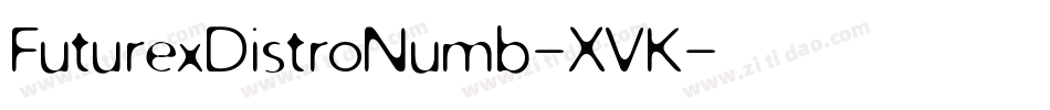 FuturexDistroNumb-XVK字体转换