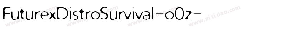 FuturexDistroSurvival-o0z字体转换