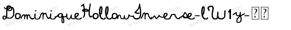 DominiqueHollowInverse-lW1y字体转换