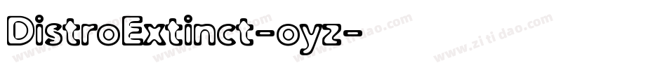 DistroExtinct-oyz字体转换
