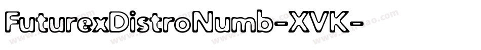 FuturexDistroNumb-XVK字体转换