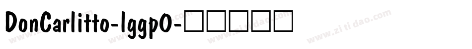 DonCarlitto-lggp0字体转换